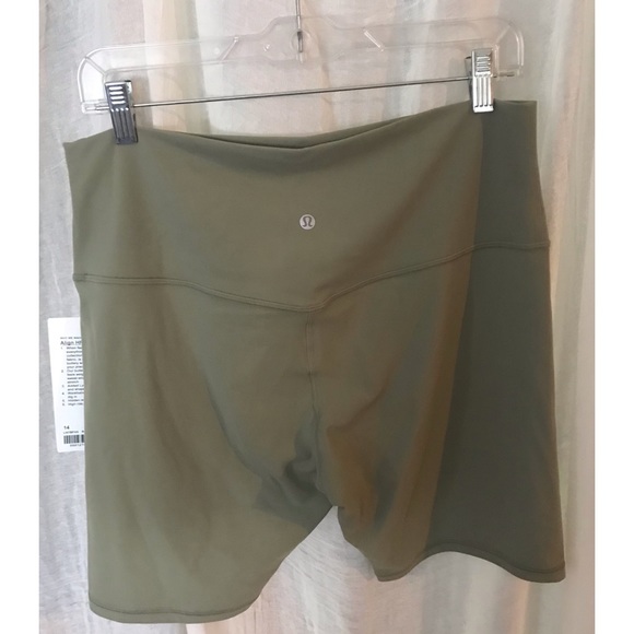 lululemon rosemary green 8” align biker shorts 14 - Picture 4 of 5